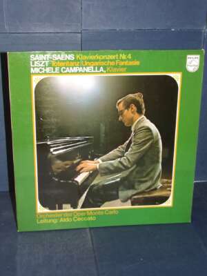 LP – Campanella – Saint-Saens: Piano Concerto 4; Liszt: Totentanz, Hungarian Fantasy – Philips 6500 095 – 1970 - LP - Classi…