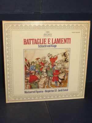 LP – Montserrat Figueras, Hespèrion XX, Savall – Battaglie E Lamenti – Archiv 2533 468 – 1982 - LP - Classica e lirica - Lib…