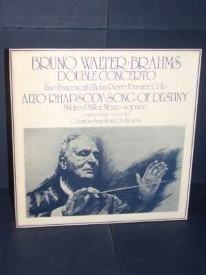 LP – Brahms, Walter: Double Concerto (Francescatti, Fournier, Miller) – CBS 61428 – 1977 - LP - Classica e lirica - Libreria…