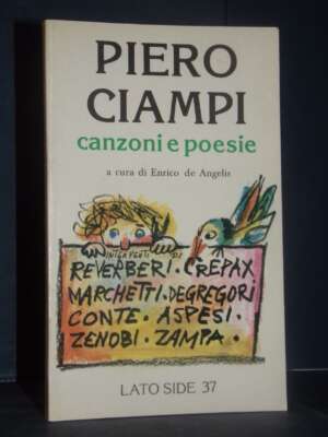 Enrico de Angelis – Piero Ciampi: Canzoni e poesie – Lato Side 37 – 1980 - Musica - Libreria del novecento