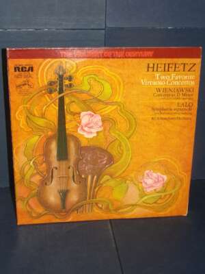 LP – Heifetz – Wieniawski Concerto In D m; Lalo Symphonie Espagnole – RCA LSC 4017 (e) – USA 1978 - LP - Classica e lirica -…