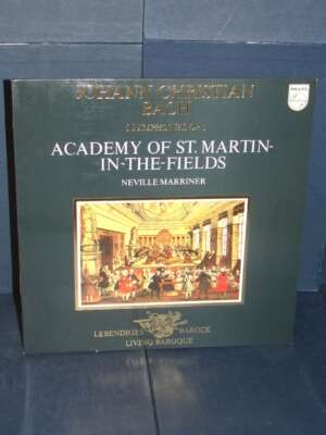 LP – Marriner – Johann Christian Bach: 6 Symphonies Op. 3 – Philips 9502 001 / Living Baroque - LP - Classica e lirica - Lib…