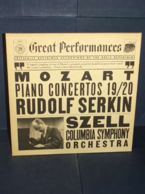 LP – Serkin, Szell: Mozart Piano Concertos 19/20 – CBS 60129 / Great Performances 29 - LP - Classica e lirica - Libreria del…