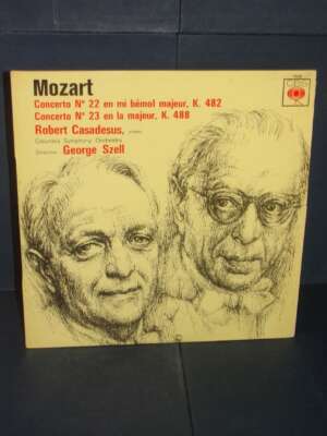 LP – Mozart: Concerto N°22 K.482 & N°23 K.488 (Casadesus, Szell) – CBS 72.230 – FRA - LP - Classica e lirica - Libreria del…