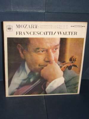 LP – Francescatti, Walter – Mozart: Violin Concerto 3 K. 216 / 4 K. 218 – CBS 61503 – 1974 - LP - Classica e lirica - Librer…