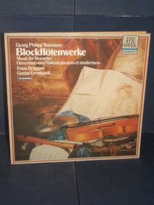 LP – Telemann, Bruggen, Leonhardt: Blockflotenwerke – Telefunken 6.41342 AQ / Das Alte Werk - LP - Classica e lirica - Libre…