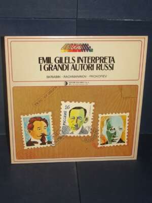 LP – Emil Gilels Interpreta I Grandi Autori Russi (Skriabin, Prokofiev, Rachmaninov) – Ricordi OCL 16199 – 1981 - LP - Class…