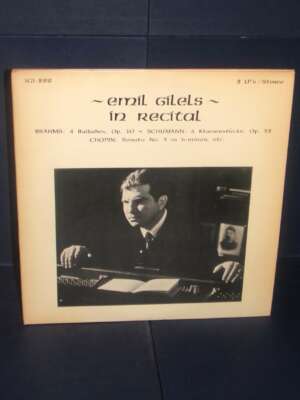 2 LP – Emil Gilels In Recital (Schumann, Brahms, Chopin) – Discocorp IGI-299 – USA 1978 - LP - Classica e lirica - Libreria…