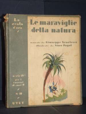 Giuseppe Scortecci, Pagot – Le maraviglie della natura – UTET / La Scala d’Oro IV-10 – 1935 - Fiabe d'artista - Libreria del…