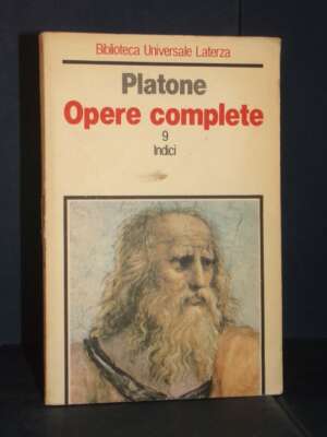 Platone – Opere complete IX-9 (Indici) – Laterza – Prima edizione BUL (34) 1984 - Classici - Libreria del novecento
