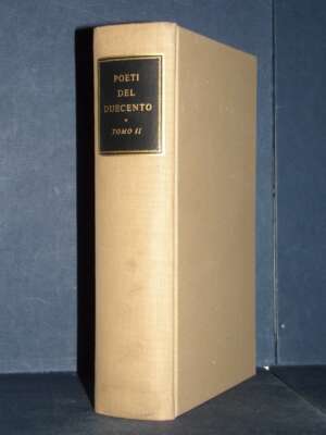 Contini – Poeti del Duecento (Tomo Secondo) – La Letteratura Italiana Ricciardi 2 / II – 1960 - Letteratura Italiana - Narra…