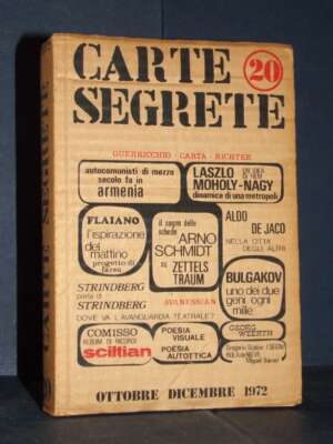 Javarone, Toti – Rivista: Carte Segrete, Anno VI-6, N°20 – Ottobre-Dicembre 1972 - Periodici / Riviste - Libreria del novece…
