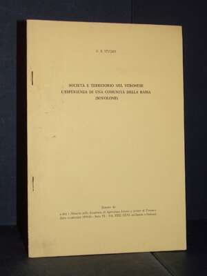 Viviani – Società e territorio nel veronese: Bovolone (Estratto Accademia Verona) – 1979-80 - Verona e provincia - Libreria…
