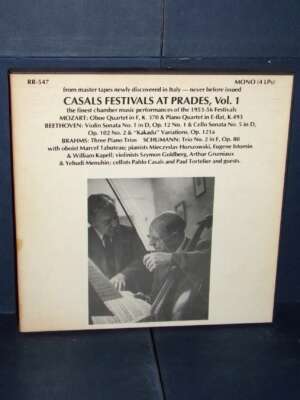 4 LP Mono BOX – Casals Festivals at Prades, Vol. 1 – Discocorp RR 547 – USA 1982 - LP - Classica e lirica - Libreria del nov…