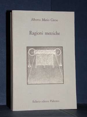 Alberto Mario Cirese – Ragioni metriche – Sellerio / Prisma 108 – 1988 - Antropologia - Libreria del novecento